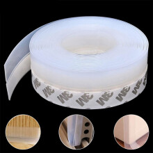 wordmouk 10 m Silicone Seal Door Strip Bottom Weather Stripping Window Sealing Strip Draught Excluder Tape for House Door Waterproof, Windproof, Dust