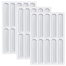 30 Pcs Furniture Bumpers, Silicone Clear Cabinet Door Bumpers Adhesive Furniture Bumper Strips 6.3cm Cabinet Bumpers Transparent Bumpers Pads for