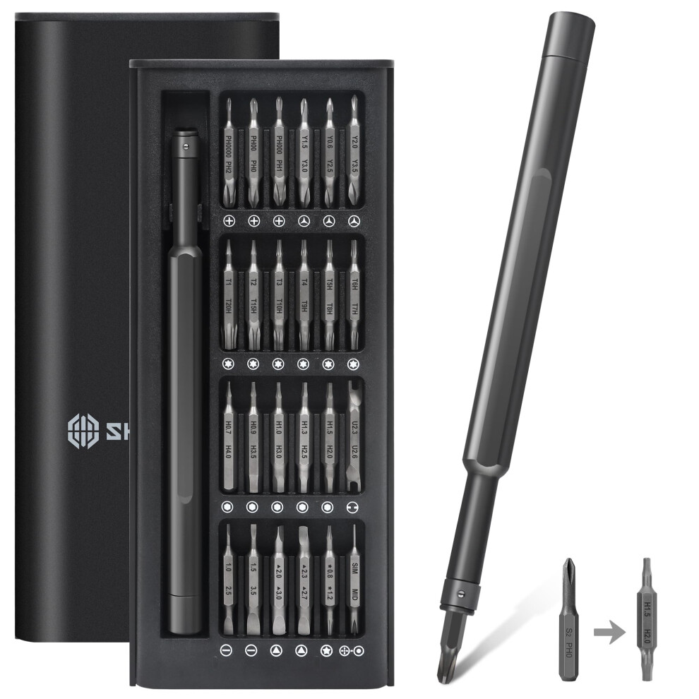 Sharden Precision Screwdriver Set 49 In 1 Double End Small Screwdriver Set Magnetic Repair Tool Kit For Laptop, Cell Phone, Pc, Macbook, Tablet, Comp 90025648