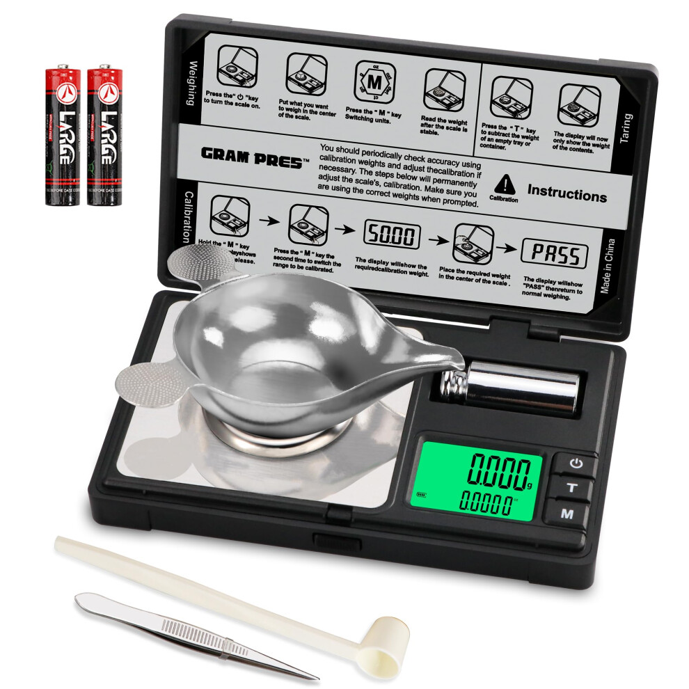 Gram Pres High Precision Milligram Scale,50G/0.001G Digital Mini Pocket Gram Sca 5001334938323