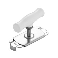 Jar Opener for Seniors with Arthritis, Adjustable Stainless Steel Easy Grip Lid Remover for 0.983.93 Inch Jars (White)