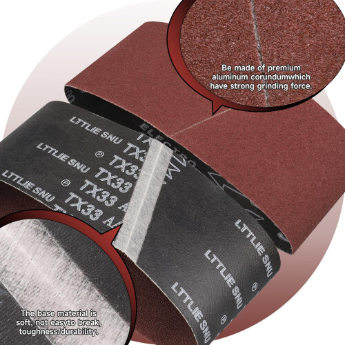 STEBRUAM Sanding Belt 100 x 560 mm,12PCS 80 Grit 2