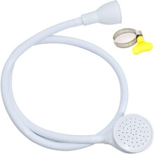 suzmei Sink Single Tap Shower Attachment Head Hose Spray,Bath Single Tap Shower Attachment Push on Rubber Shower Hose for Taps Washing Hand Held Port