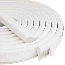Esufeir 196"/5m Wedge Draft Excluder Strip for Windows and Doors,Self Adhesive Door Draught Seal Window Foam Insulation Tape,Door Soundproofing Weath