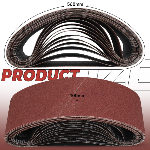STEBRUAM Sanding Belt 100 x 560 mm,12PCS 150 Grit 2
