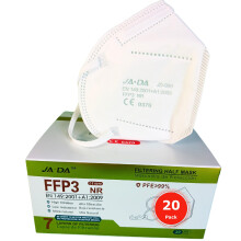 Spanner In The Works FFP3 Face Masks UK Certified EN149 Pack of 20 - Individually Wrapped Disposable Dust Masks For Fine Dust White Face Mask For San