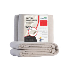 Heavy Duty Cotton Dust Sheets for Decorating Painting Drop Cloths for Furniture,