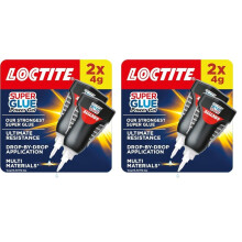 Loctite Super Glue Power Gel, Flexible Super Glue Gel, Superglue with Non-Drip Formula for Vertical Applications, Clear Glue with Precise Nozzle, 2x4