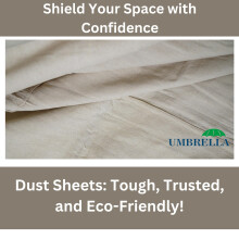 Heavy Duty Cotton Dust Sheets for Decorating Painting Drop Cloths for