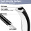 2Pcs8M Black V-Shape Foam Draught Excluder Strip for Door Frames 3
