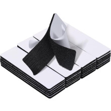 Sandphyrre 20 Pack 10 Pairs Hook and Loop Strips Self Adhesive 0.8 x 3.9 inch, Heavy Duty Reusable Double Sided Sticky Back Tape for Walls, Doors and