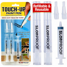 Slobproof Refillable Touch-Up Paint Pen, Mess-Free, Reusable Wall Paint Repair Tool, Precise Application, DIY Home Improvement, Furniture, Arts and C