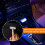 4 PCS Car Interior LED Lights USB Rechargeable Wireless Touch Control 7 Colors  Brightness 4
