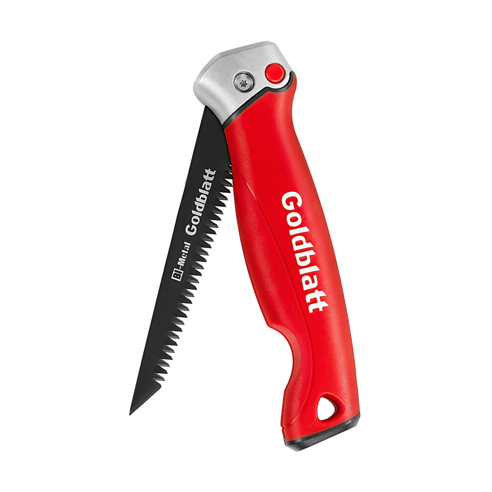 Goldblatt Folding Jab Saw, Drywall Saw, Hand Saw With 8-Tpi Bi-Metal Blade, Soft Grip Handle, Sheetrock Saws For Wallboard, Drywall, Plywood And Pvc 5051226643415