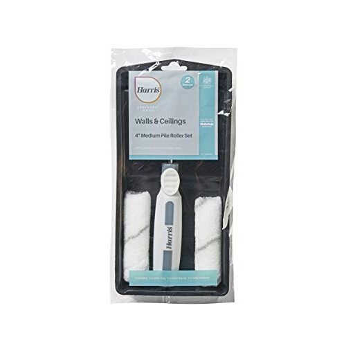 Harris Harris 102012205 Seriously Good Walls & Ceilings Medium Pile Mini Roller Sleeves Set, 4" 2