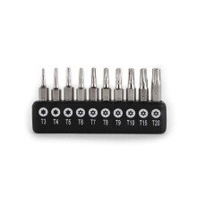 Gunpla 10 Pieces 4mm Torx Screwdriver Star Bit Set Precision Head Security Bits Hex Shank CR-V Steel Quick Release Shank for Easy Attachment Electron