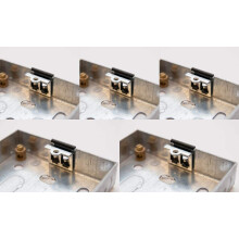 x5 Back Box Repair Clips Replace Damaged Threads or Lugs on Installed Electrical Metal Back Pattress Boxes