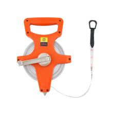 QWORK Open Reel Tape Measure, Fibreglass Surveyors Tape, 50M /165 FT