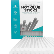Professional Hot Glue Sticks by Smith's | 7mm x 150mm | 30 Pack | Grade A+ Clear Glue Gun Refills | Environmentally Safe EVA Resin | RoHS Certified
