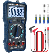 VENLAB Digital Multimeter, TRMS 6000 Counts Manual Range, DC AC Volt Ohm Circuit Tester for Voltage, Current, Resistance, Diodes Continuity, Capacita