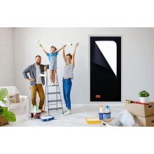 SafeCore Anti-dust Zip Door + Tape 220x110 cm, Thick Polypropylene dust Door Cover with Double-Sided Zip, Durable Building dust Guard Door Cover for