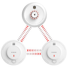 X-Sense Wireless Interlinked Smoke Alarms and Heat Alarm Scotland Bundle, 1 Heat Alarm & 2 Smoke Alarms, Sealed 10-Year Lithium Battery, EN 14604 Sta