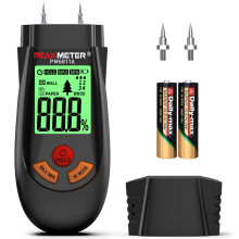 Moisture Meter, Damp Meter, Wood Moisture Meter with an LCD Display, Suitable for Quickly Measuring The Moisture Content of raw Wood, Paper, Plywood,