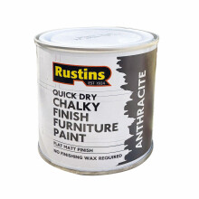 RUSTINS Chalky Finish Furniture Paint Anthracite 500ml