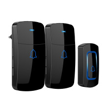 AVANTEK Wireless Doorbell, 1300 ft Long Range Door Chime Kit, IP55 Waterproof, 52 Melodies, Up to 115dB Volume and LED Flash with 2 Plug-in Receivers