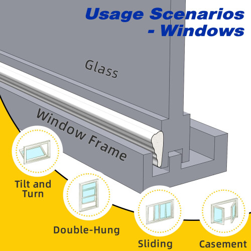 Draft Excluder for Doors and Windows,Draught Excluder Tape,Foam Door Seal 1