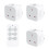 TESSAN Remote Control Plug Socket UK, 30M/100ft Operating Range, Wireless Light Switch for Indoor String Lights, Lamps, 1 Remotes and 3 Sockets 1