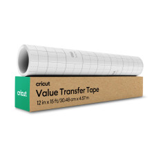 Cricut Transfer Tape for Vinyl | 30.5 cm 4.57 m | Medium Tack Clear Transfer Paper | Ideal for Permanent Vinyl, Stickers, Signs, Glass & DIY Crafts