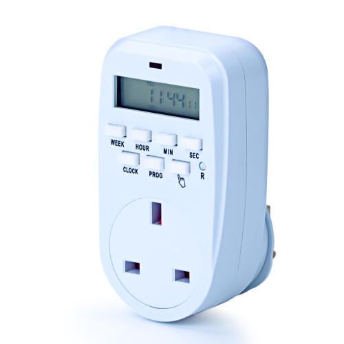 Status Status: IONOS Timer Switch | 7 Day Digital Timer Light Switch | White UK Plug | ION7DDT10