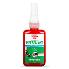 Pipe Thread Sealant - Anaerobic Sealant for Metal Pipes, Gaskets, Fittings & Threaded Joints - Medium Viscosity, High Pressure Resistant, Oil-Proof &