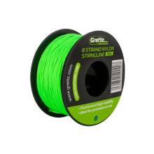 Grettz 100 m Heavy-Duty Nylon String Line – High-Visibility Green 8-Braid Bricklaying & Landscaping Line for Masonry, Construction & DIY
