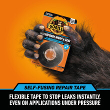 Gorilla Waterproof Wrap Seal Tape Black 24m 100 Waterproof Silicone