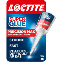 Loctite Precision Max, Strong All Purpose Liquid Adhesive, Accurate Repairs, Instant Super Glue for Various Materials, Easy to Use Clear Glue, 1 x 10g