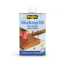 Rustins Worktop Oil - Premium Wood Treatment for Enhanced Durability, Water Resi