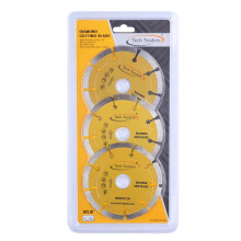 Tech Traders 3 x 115mm 4.5" Diamond Disc Cutting Blade Angle Grinder Stone Brick Concrete