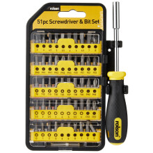 Rolson 28429 51 Pc Screwdriver & Bit Set