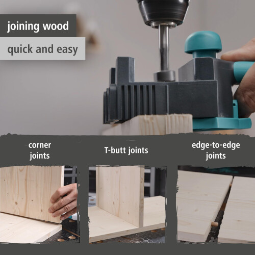 wolfcraft wolfcraft Dowelmaster Dowel Jig - Precision Joint Guide for Wood & Boards 2