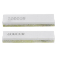 Dual Grit Knife Sharpening Stone Set 10000/40000 Natural Agate Whetstone for UltraFine Polishing