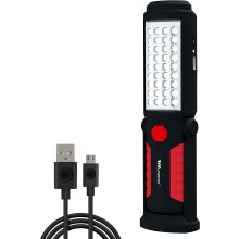 Wolfteeth Rechargeable Work Light, Inspection Lamp, Magnetic Torches Led Super Bright, Emergency Backup Lights Mechanic Tools Camping Flashlight, Gif