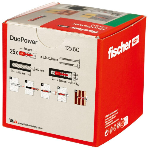 Fischer fischer DuoPower 12 x 60 Powerful Universal Plug Intelligent 2Componen 1