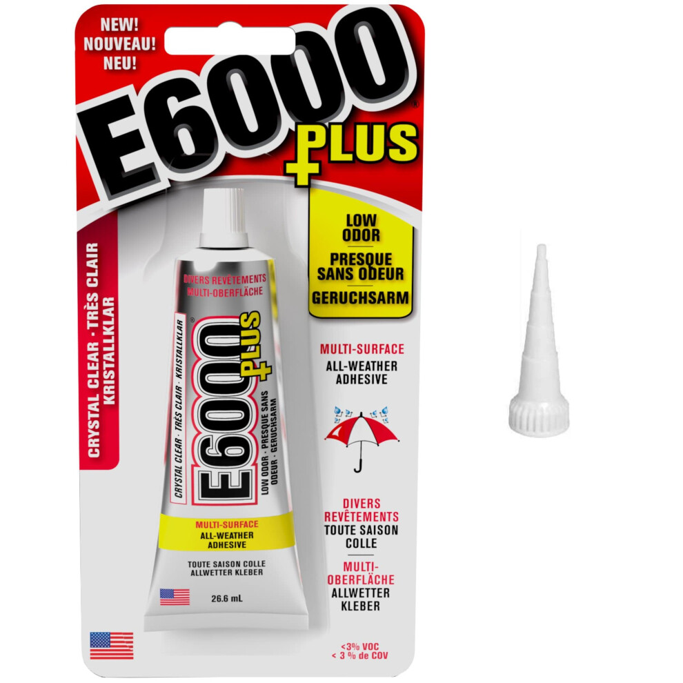 E6000 Plus 26.6Ml Industrial Strength E6000 Clear Glue With Snip Tip 5051226644894