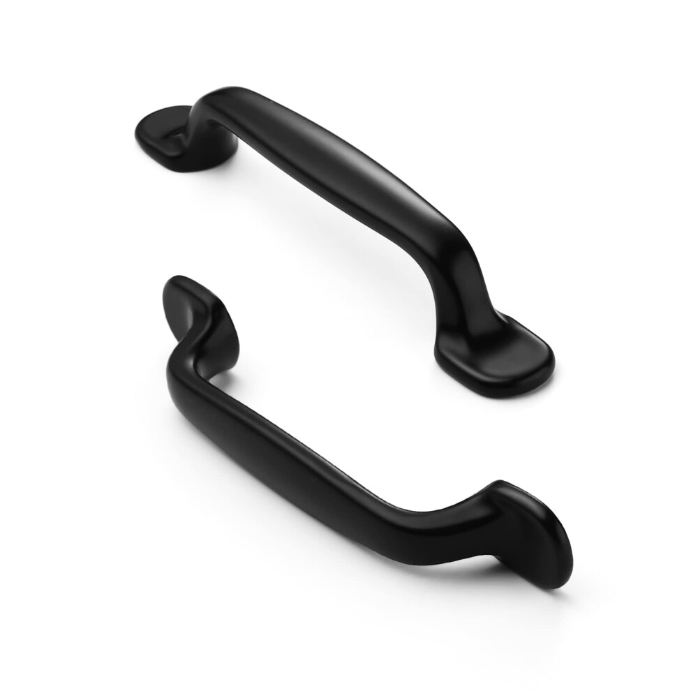 Furniware 12Pack Matt Black Kitchen Cupboard Handles, Cabinet Hardware Drawer Appliance Pulls, Kitchen Cabinet Drawer Wardrobe Door Handles,Brass- 3 5004601150527