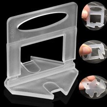 Tile Leveling System 300Pcs 3mm for Professional Ceramic Tile and Stone Installation,Tiles Leveler Spacers Clips for Wall Floor 3mm,Spacers Only,300