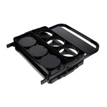 Foldable 6 Bottle Beer Carrier with Handle, Beer and Wine Tote Organizer for Parties BBQs Black