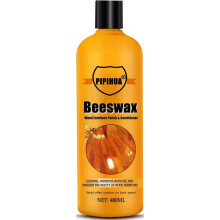 PIPIHUA Beeswax Polish for Wood & Furniture - Natural Wood Wax for All Types, Furniture Polish to Enhance & Protect Any Wooden Surface, 480ml
