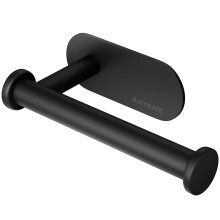 Ahyanz Black Toilet Roll Holder Wall Mounted - 3M self adhesive, Contemporary Design